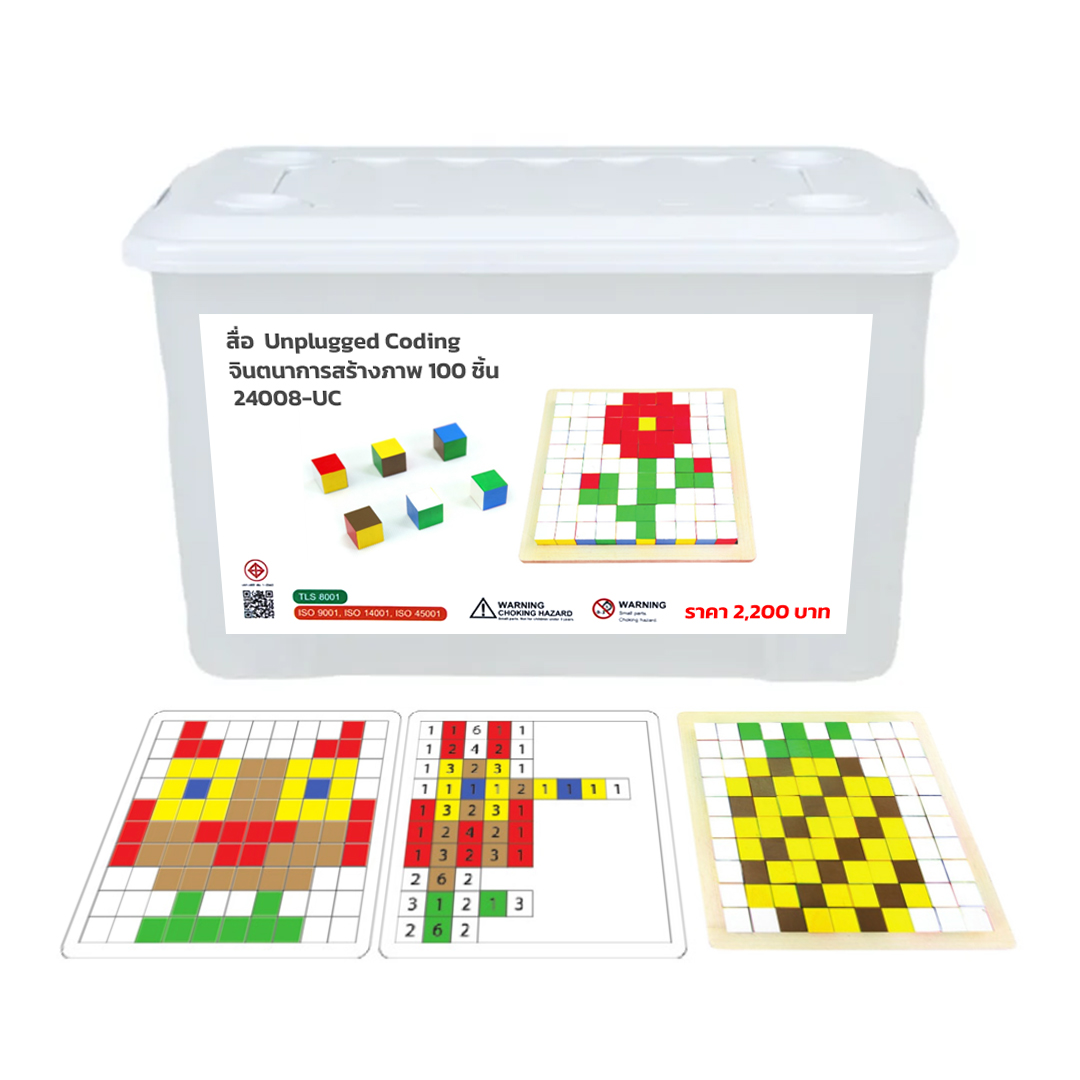 สื่อ Unplugged Coding  จินตนาการสร้างภาพ  100  ชิ้น